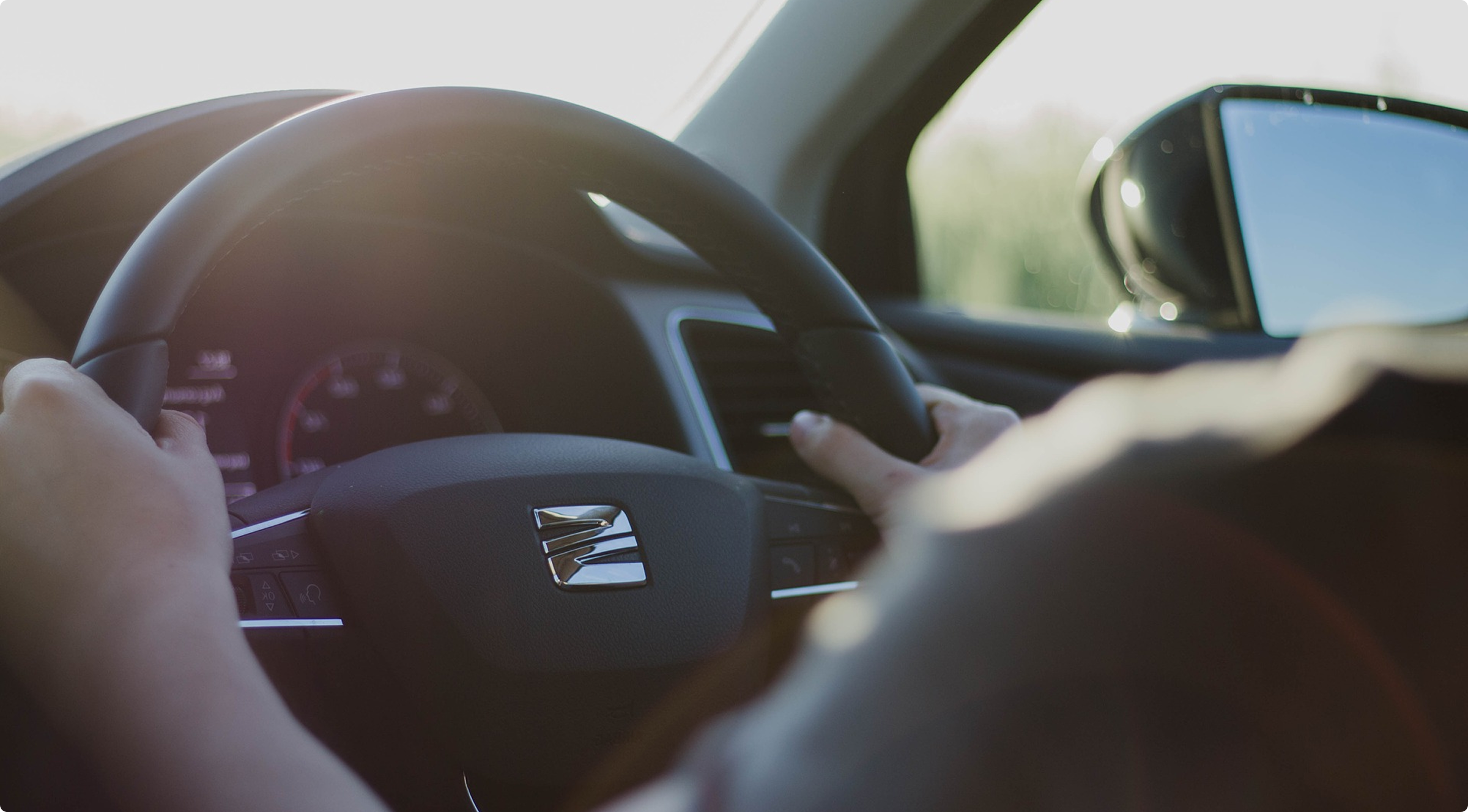Driver in a car